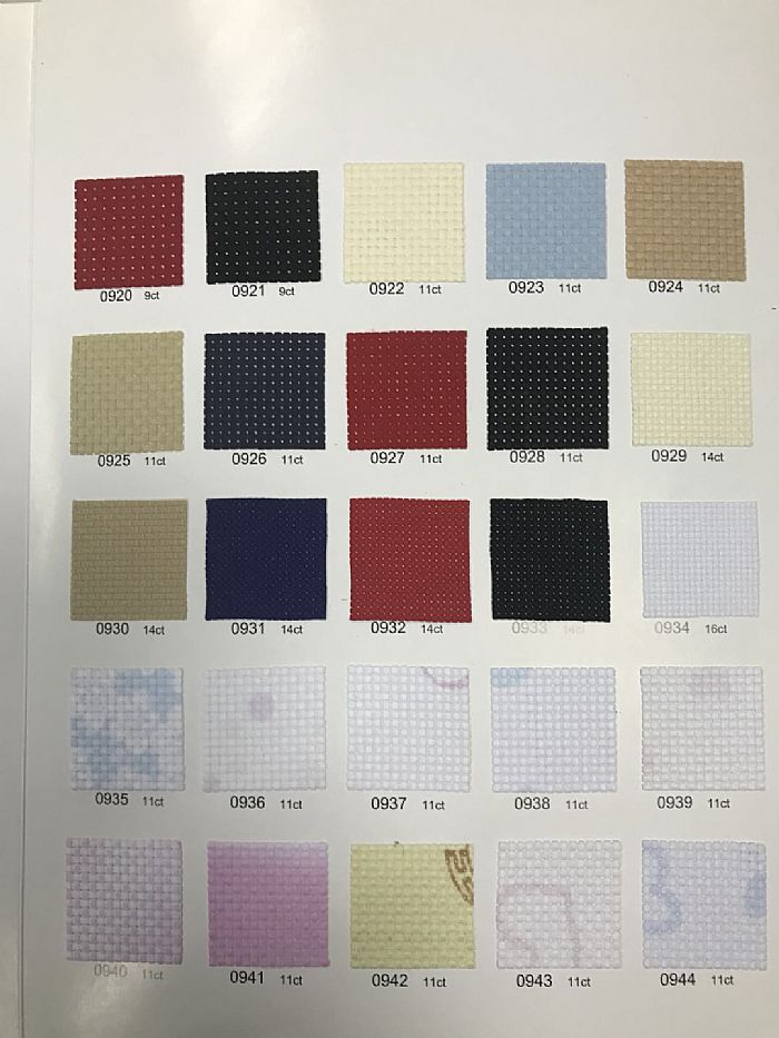 9CT Counted Cotton Aida Cloth Cross Stitch Fabric